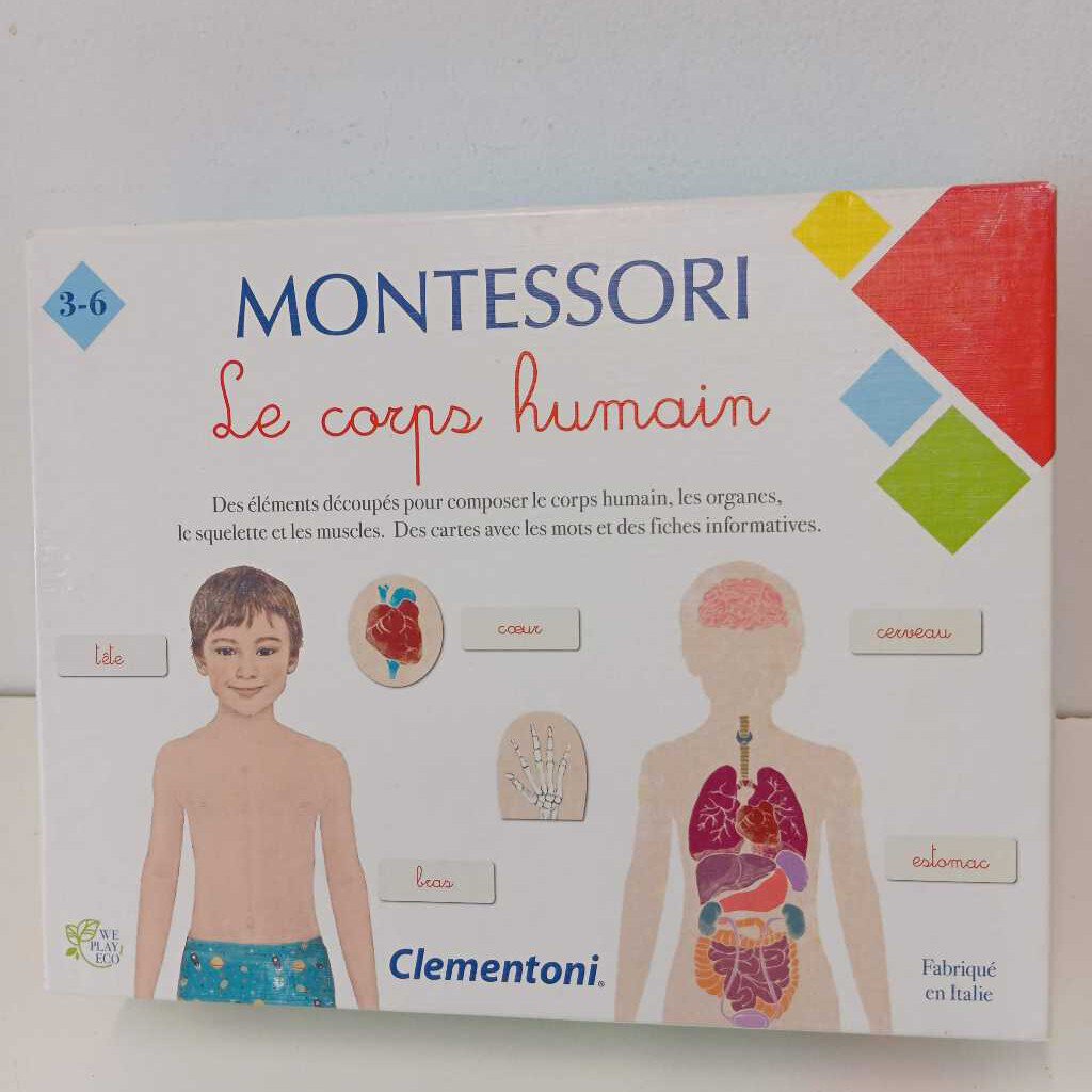 montessori le corps humain